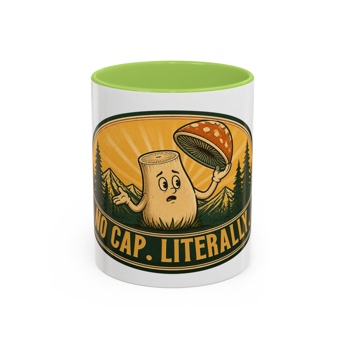 No Cap, Literally Mushroom Coffee Mug