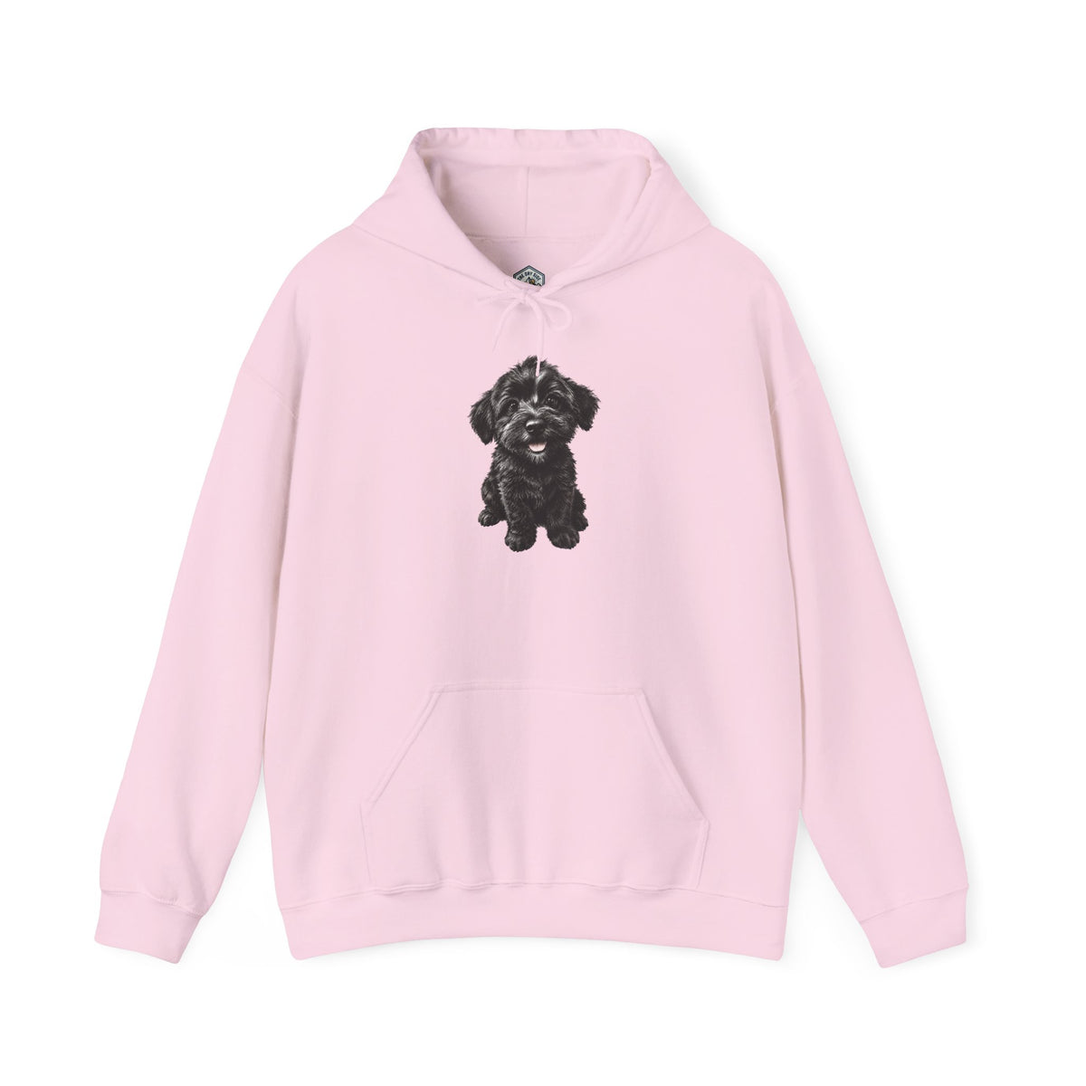Sweat à capuche pour adorable chiot Schnoodle noir