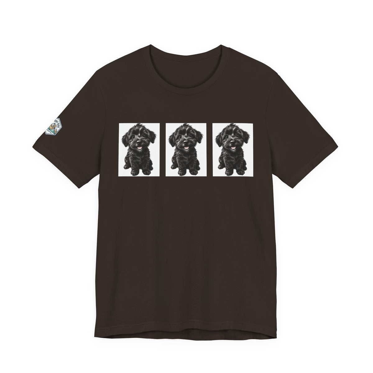 Cute Black Schnoodle Dog Graphic T-Shirt