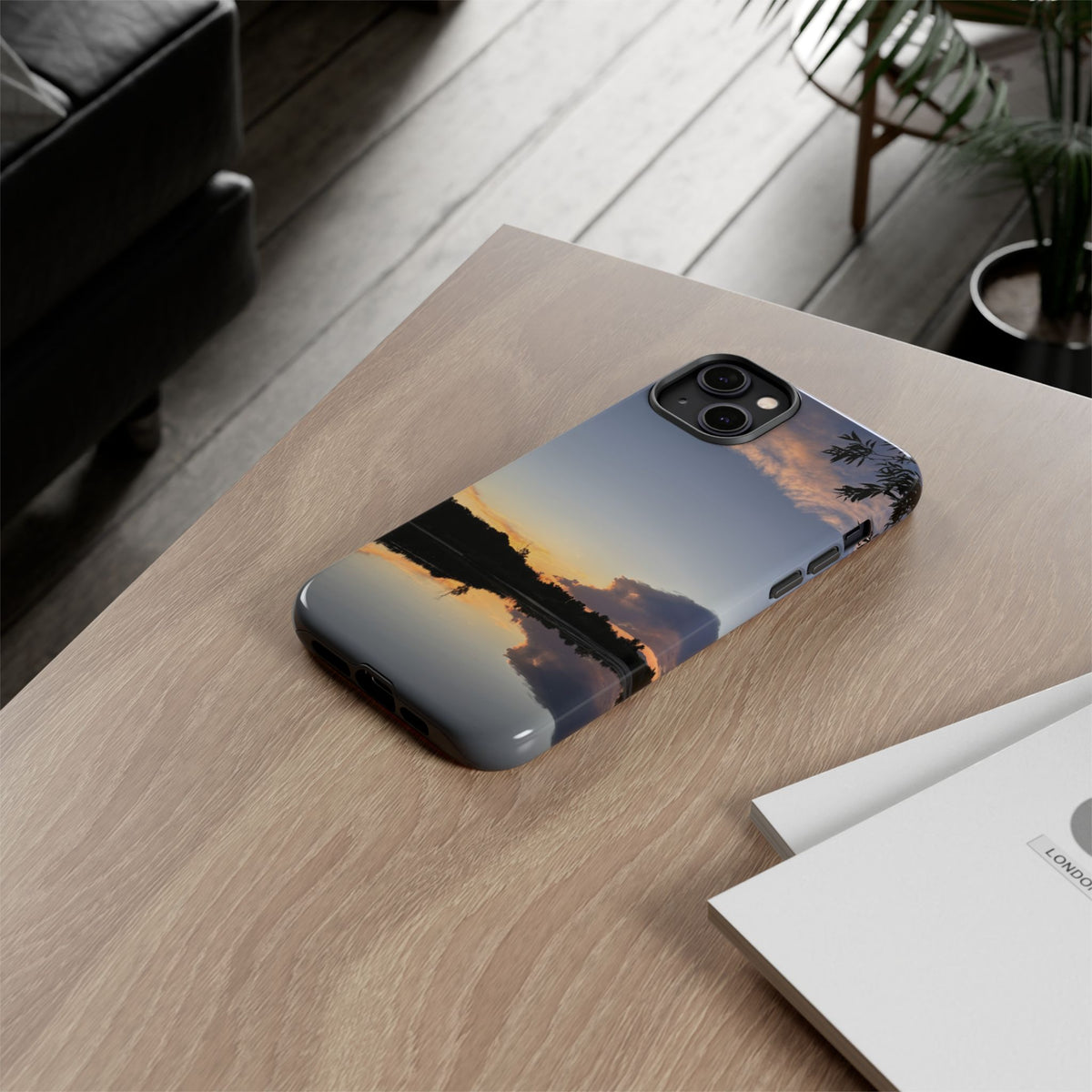 Ellensburg, Washington Sunset Lake Reflection Tough Phone Case