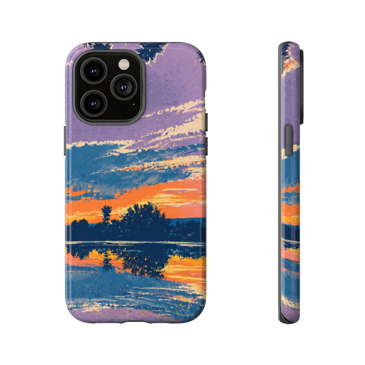 Sunset Lake Tough Phone Case