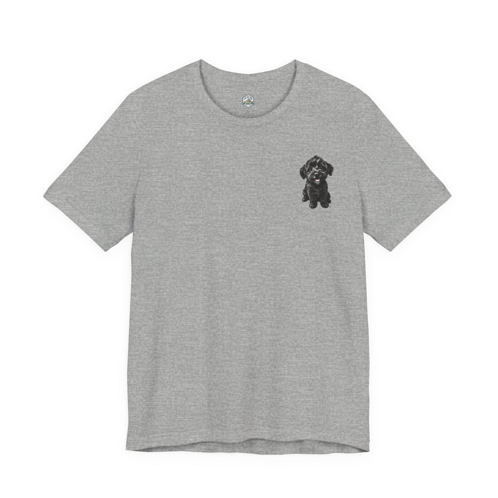 T-shirt avec un adorable chiot Schnoodle tout doux