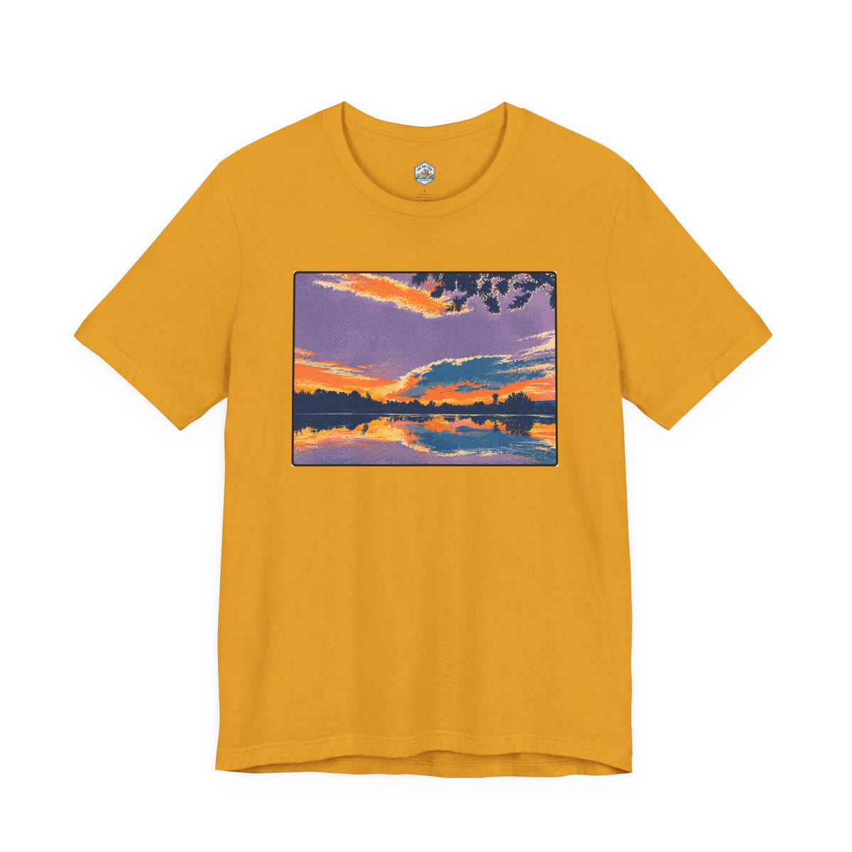 Retro Ellensburg Ringer Loop Sunset T-Shirt