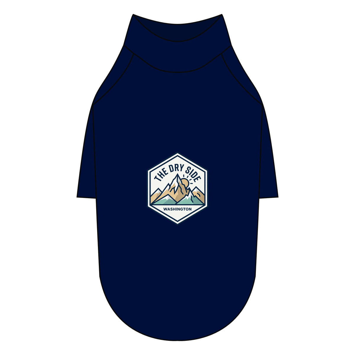 T-shirt raglan pour chien The Dry Side Washington