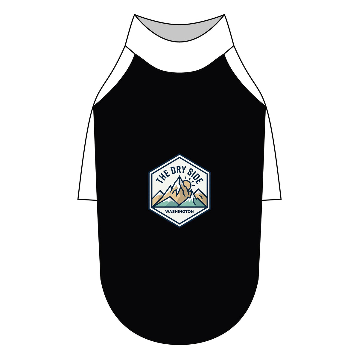 T-shirt raglan pour chien The Dry Side Washington