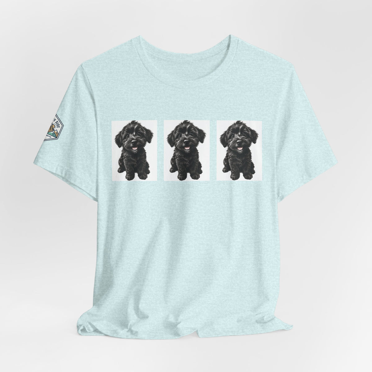 Cute Black Schnoodle Dog Graphic T-Shirt