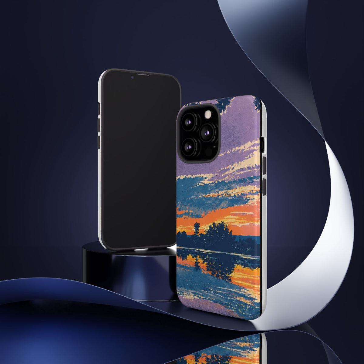 Sunset Lake Tough Phone Case