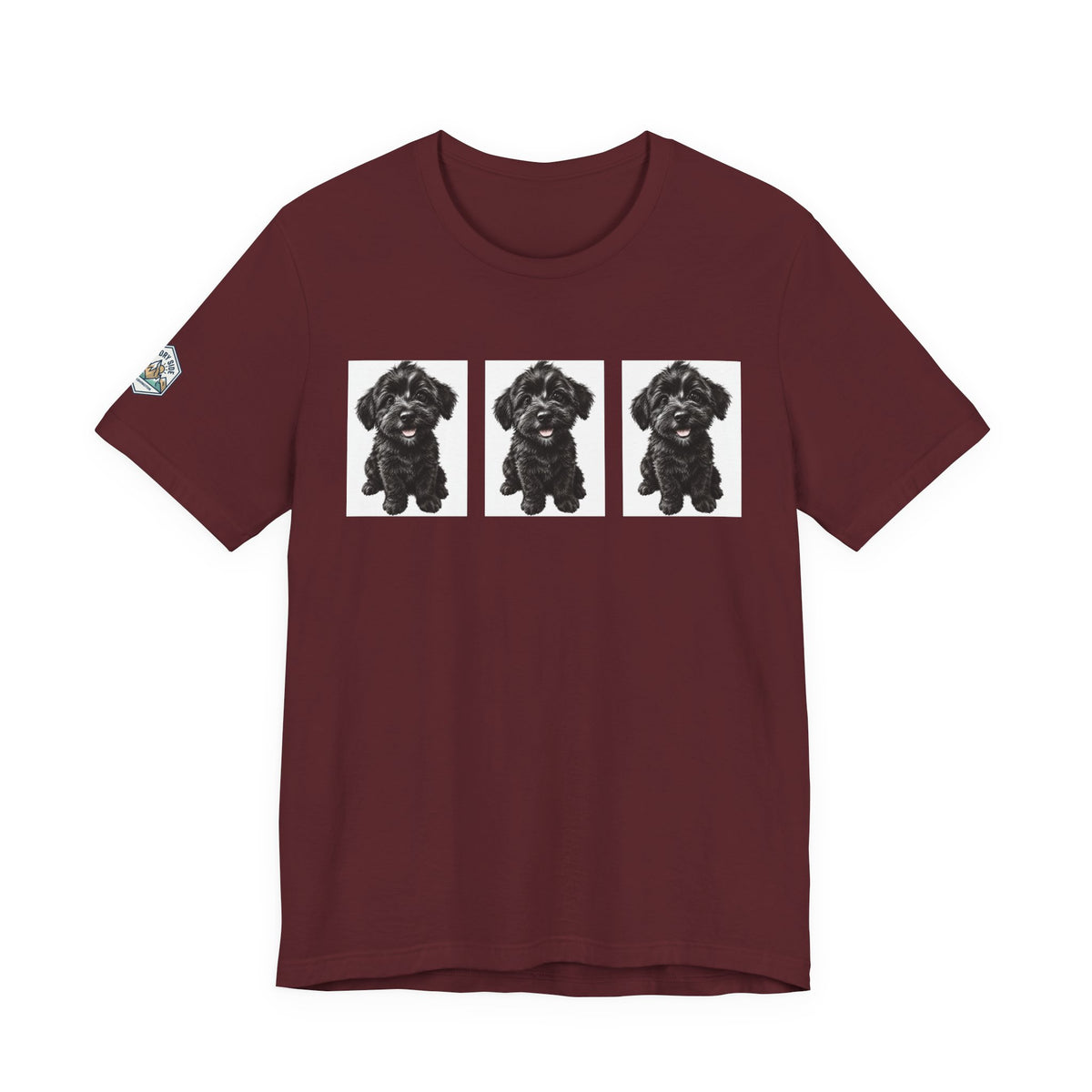 Cute Black Schnoodle Dog Graphic T-Shirt