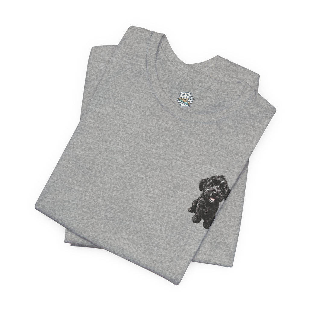 T-shirt avec un adorable chiot Schnoodle tout doux