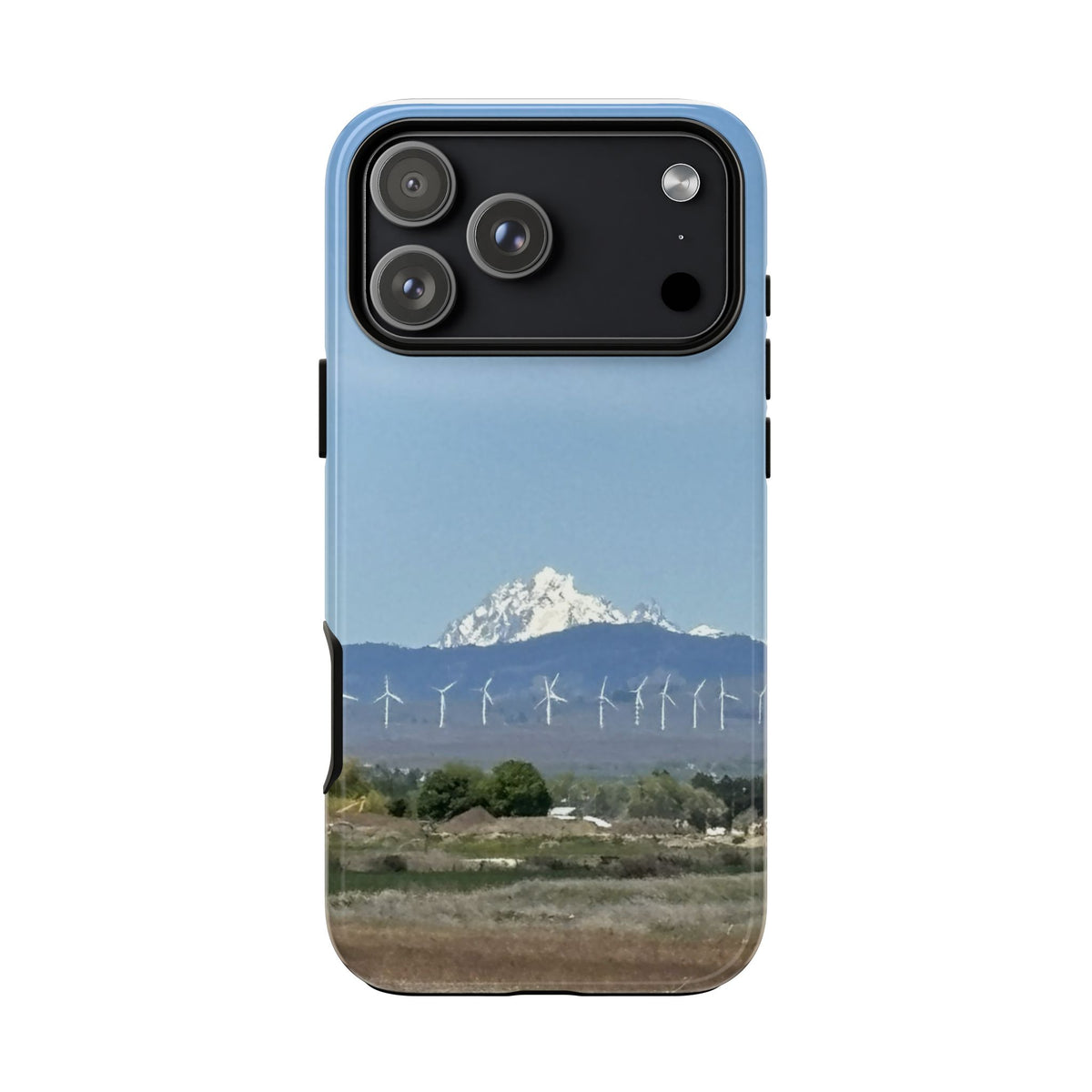 Mt Stuart from Ellensburg, Washington with Windmills Tough Phone Case