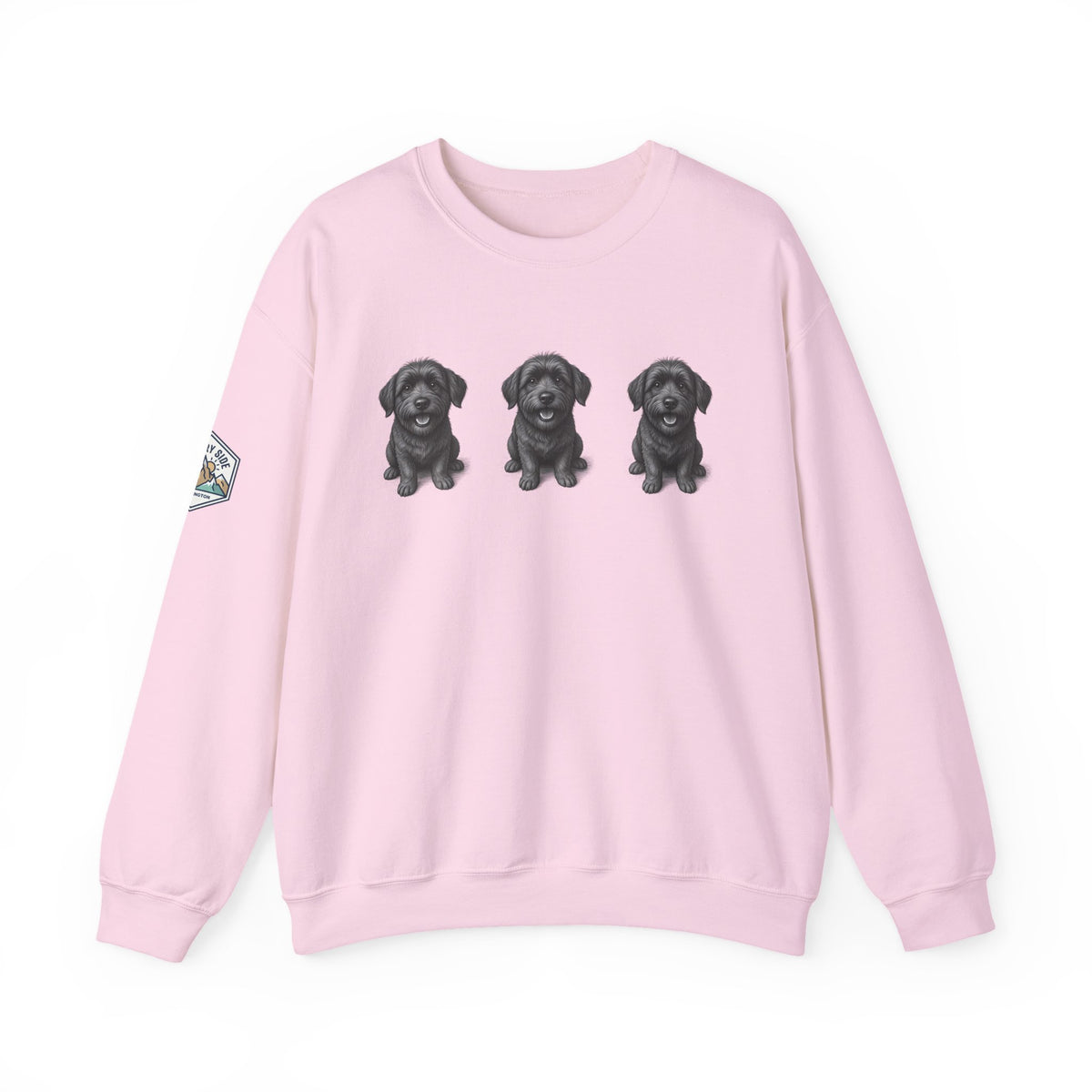 Three Black Schnoodle Crewneck Sweatshirt
