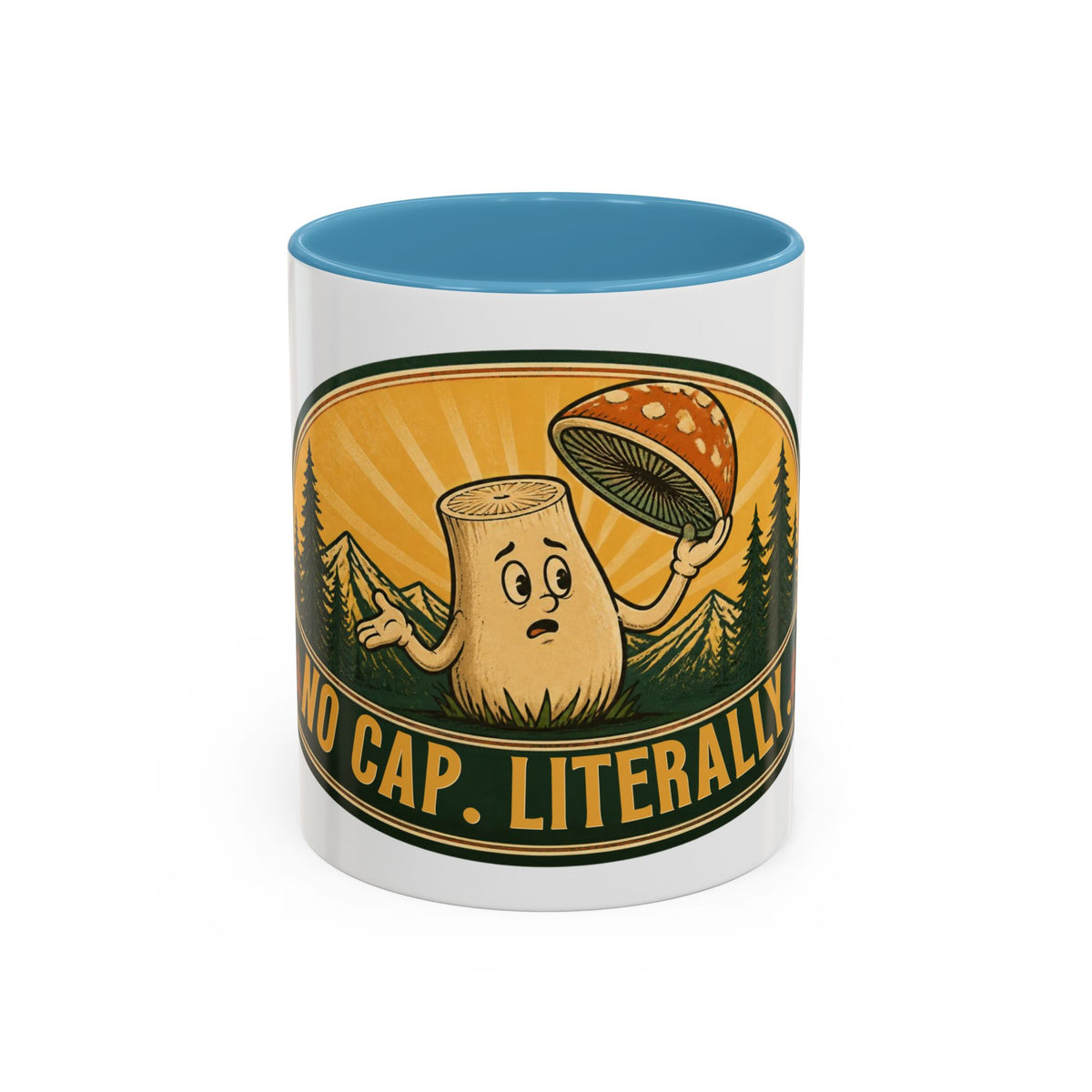 No Cap, Literally Mushroom Coffee Mug