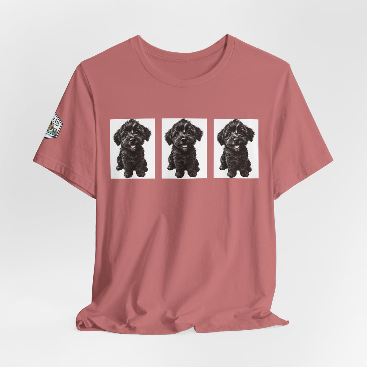 Cute Black Schnoodle Dog Graphic T-Shirt