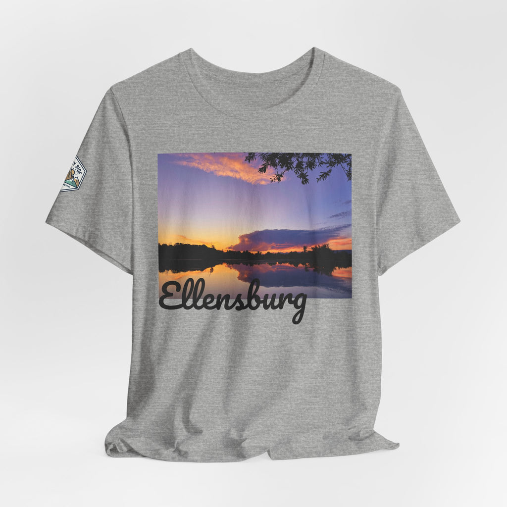 Ellensburg Sunset Lake Reflection Landscape T-Shirt