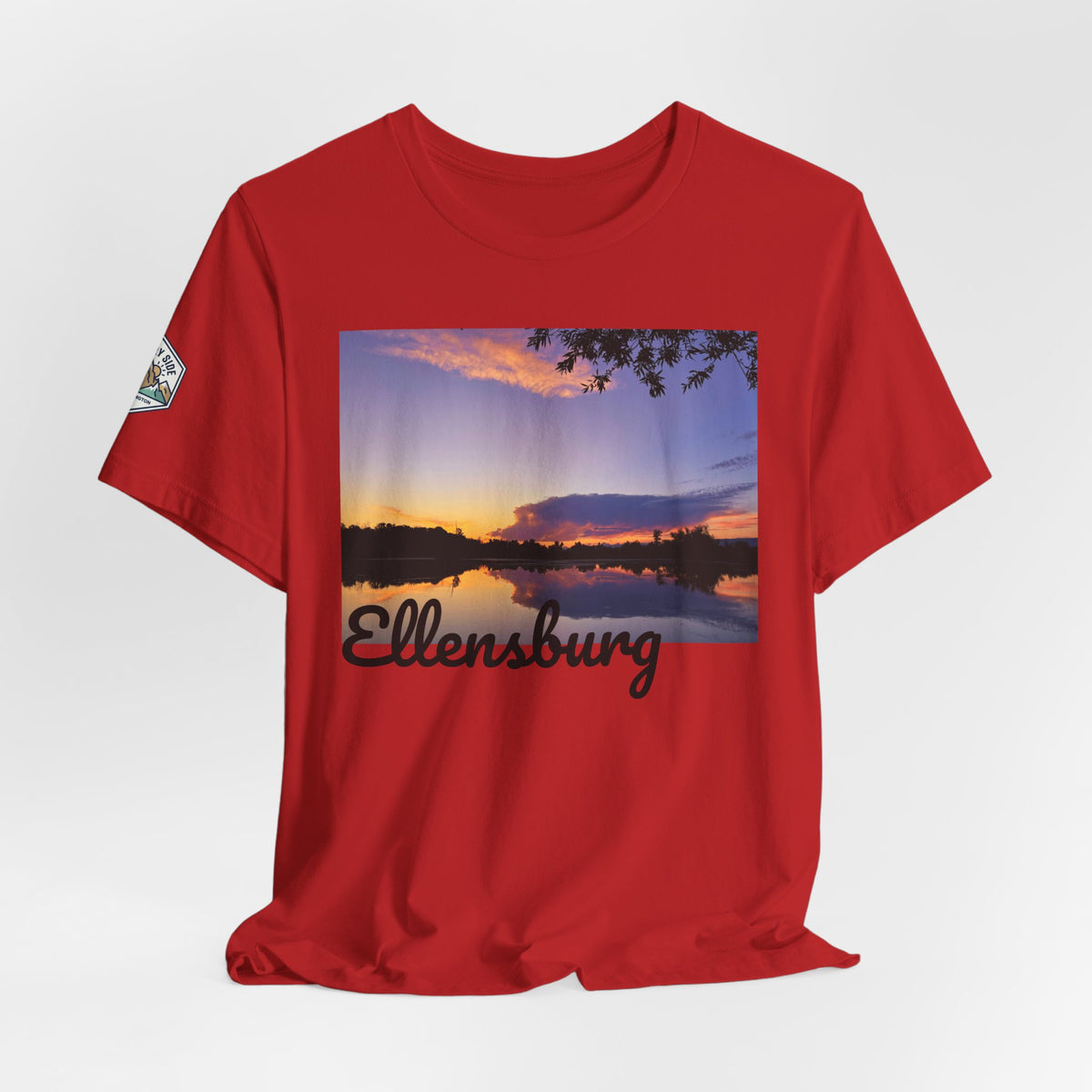 Ellensburg Sunset Lake Reflection Landscape T-Shirt