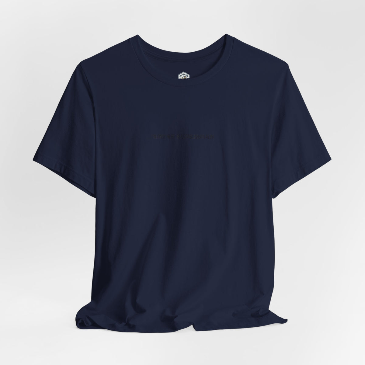 T-shirt graphique minimaliste « Je ne suis ici que pour un alibi »