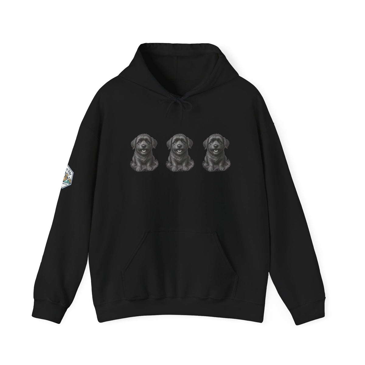 Three Schnoodle Puppies Hoodie