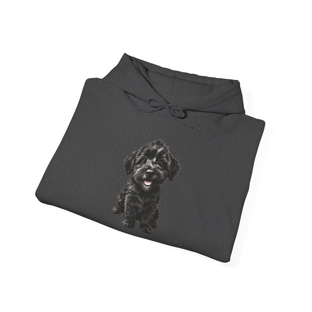 Sweat à capuche pour adorable chiot Schnoodle noir