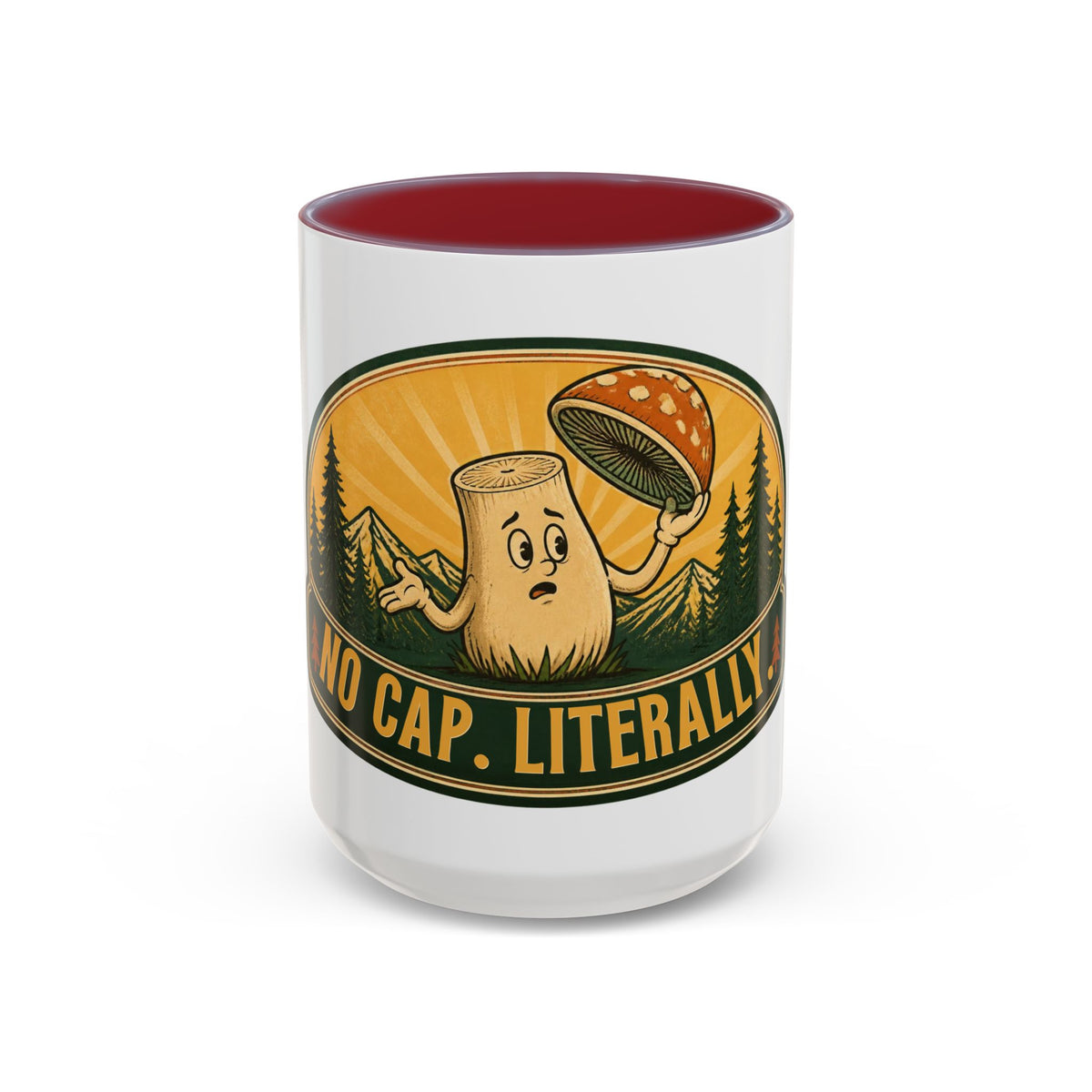 No Cap, Literally Mushroom Coffee Mug