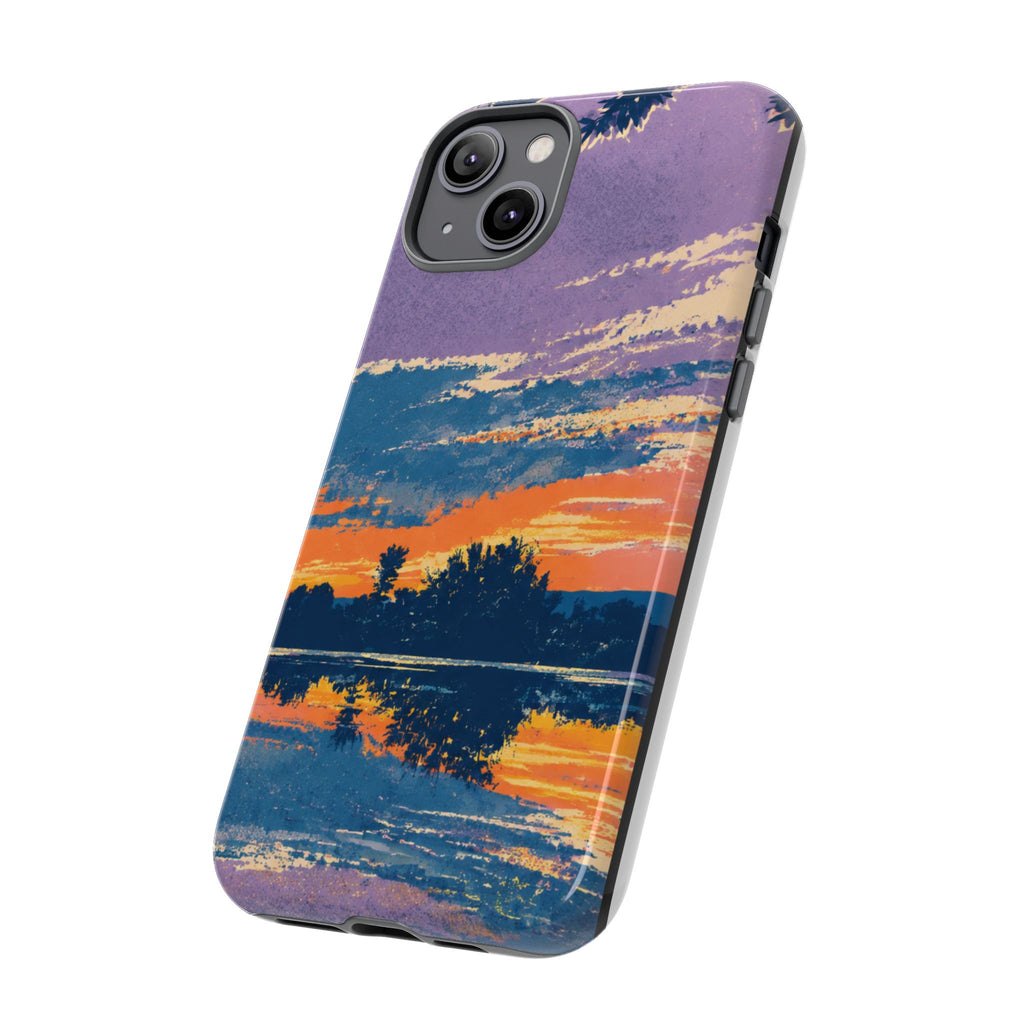 Sunset Lake Tough Phone Case