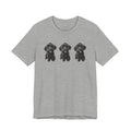 T-shirt noir mignon avec motif chien Schnoodle