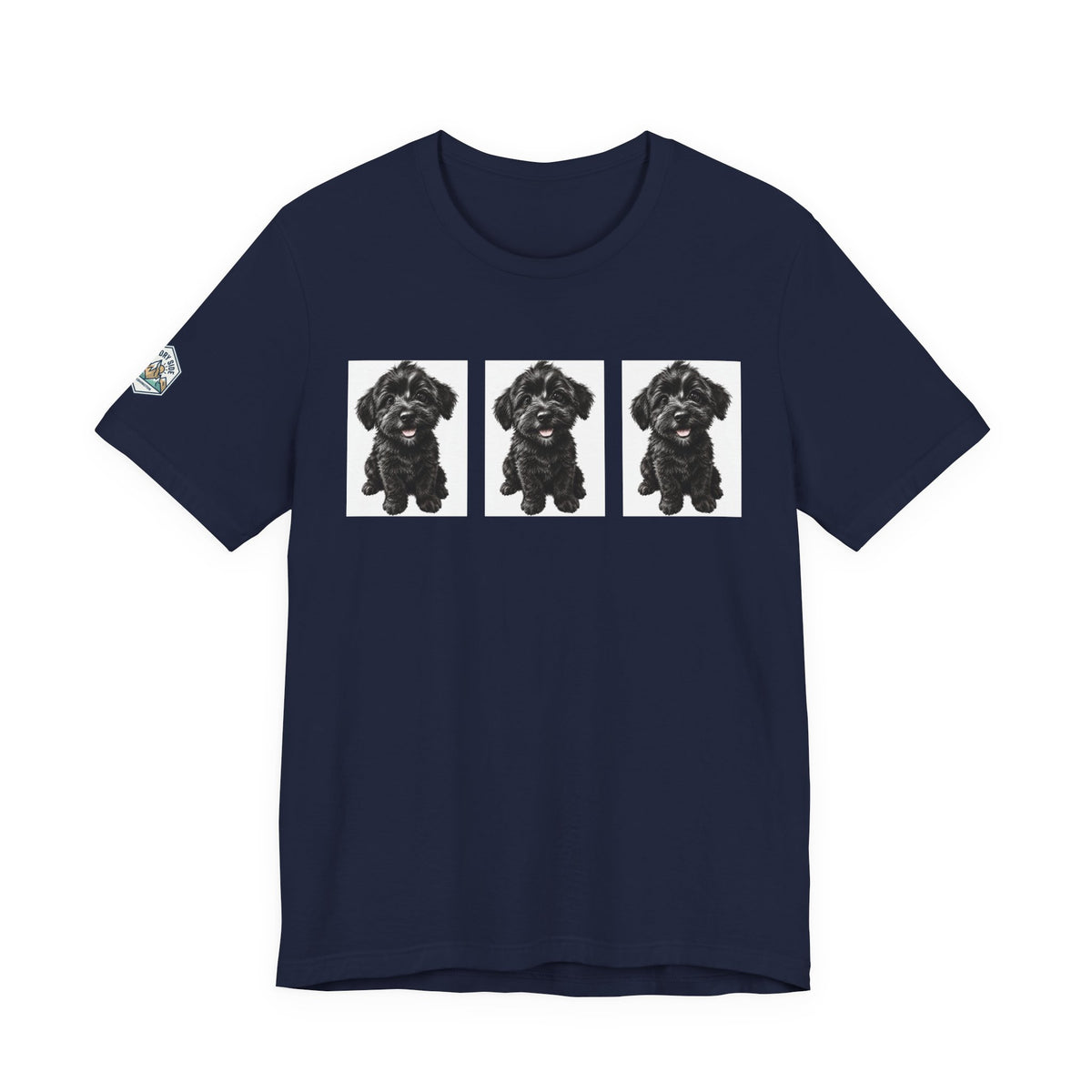 Cute Black Schnoodle Dog Graphic T-Shirt