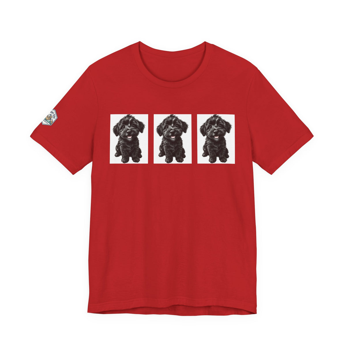 Cute Black Schnoodle Dog Graphic T-Shirt