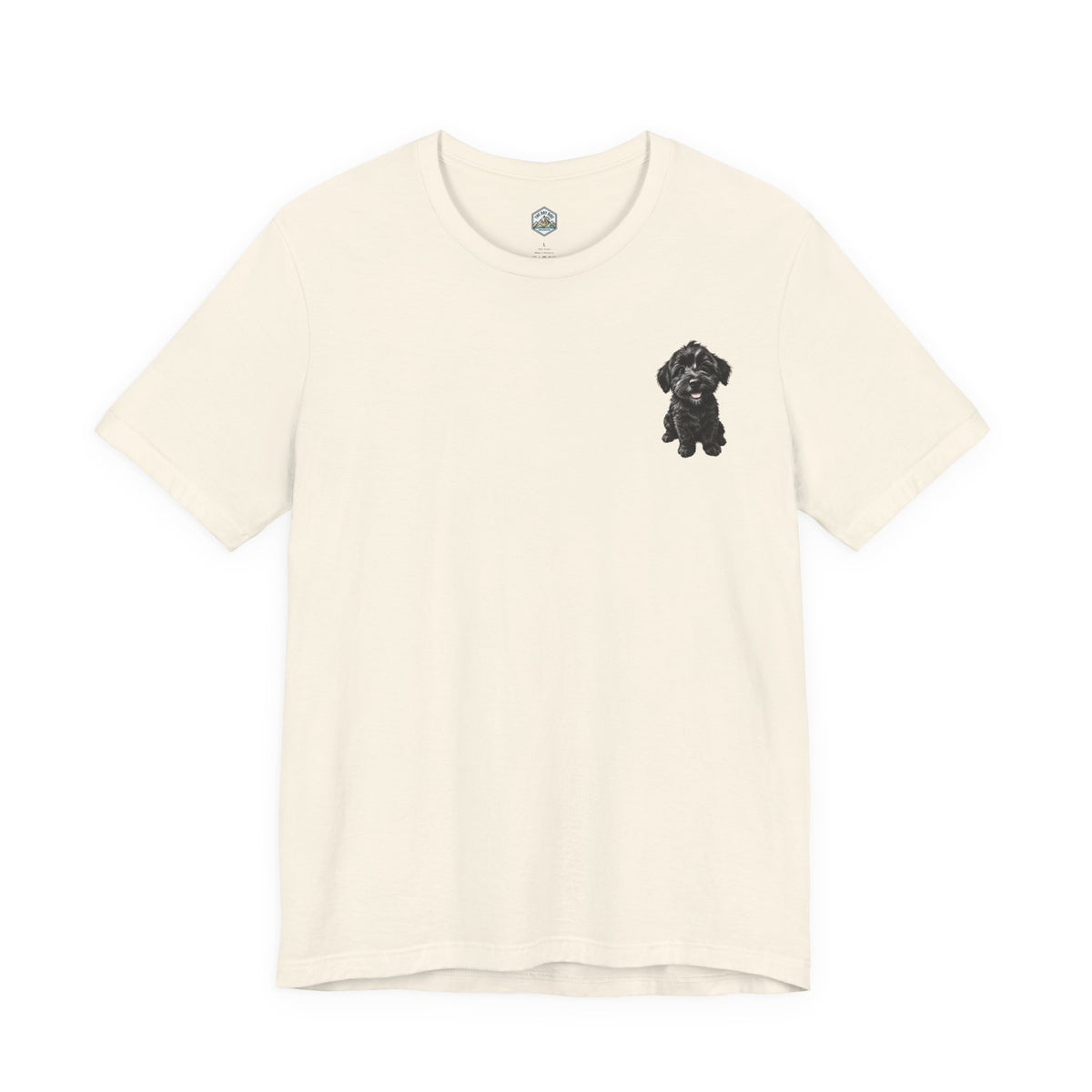 T-shirt avec un adorable chiot Schnoodle tout doux