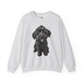 Cute Black Schnoodle Puppy Crewneck Sweatshirt