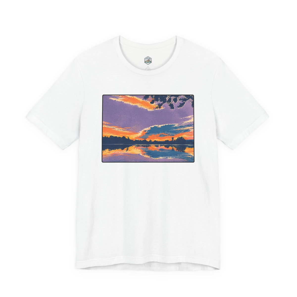 Retro Ellensburg Ringer Loop Sunset T-Shirt