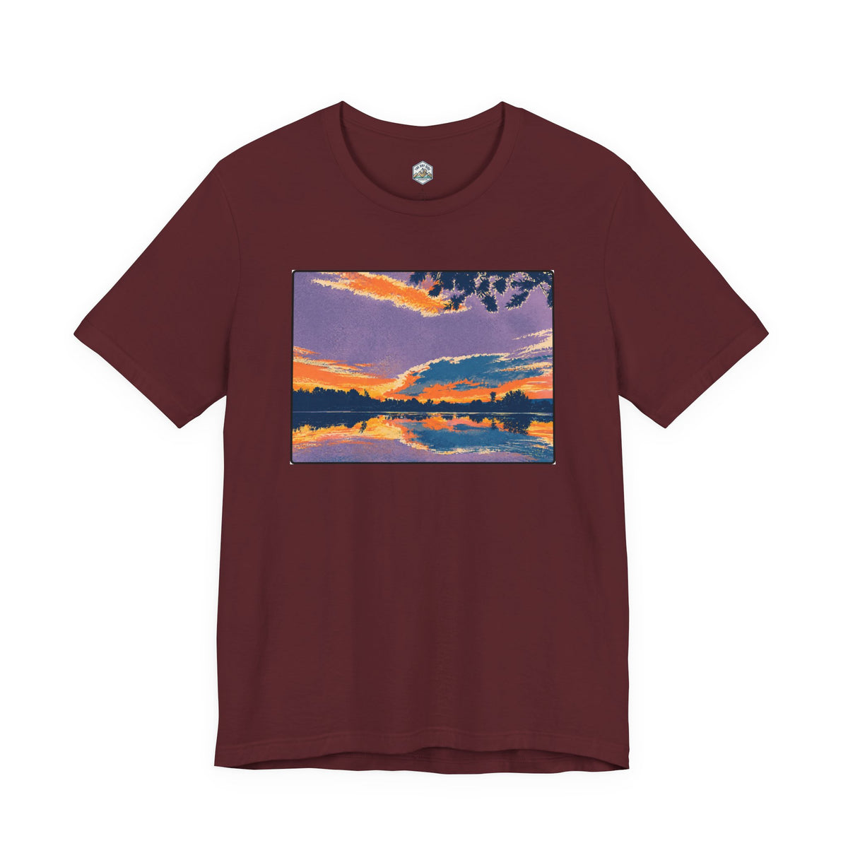 Retro Ellensburg Ringer Loop Sunset T-Shirt