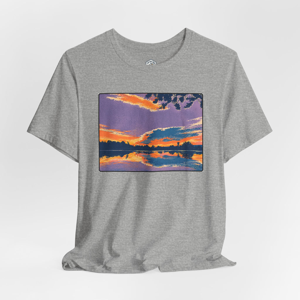 Retro Ellensburg Ringer Loop Sunset T-Shirt