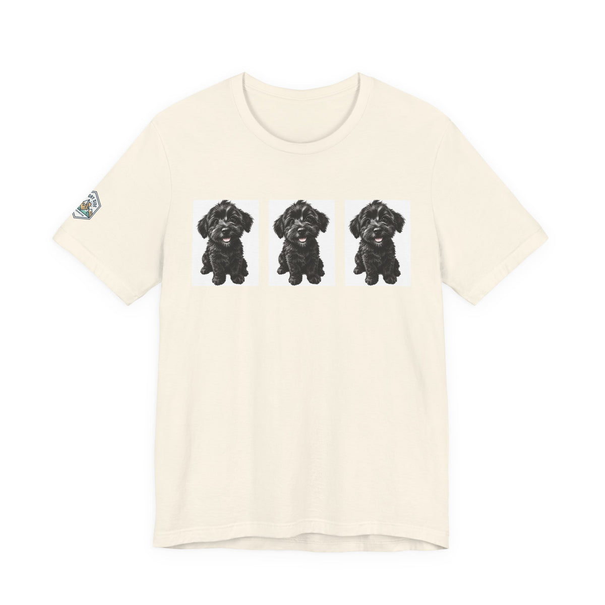 Cute Black Schnoodle Dog Graphic T-Shirt