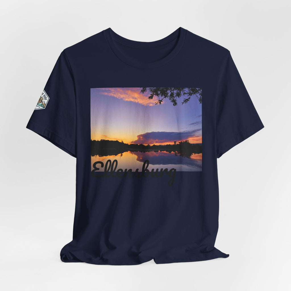 Ellensburg Sunset Lake Reflection Landscape T-Shirt
