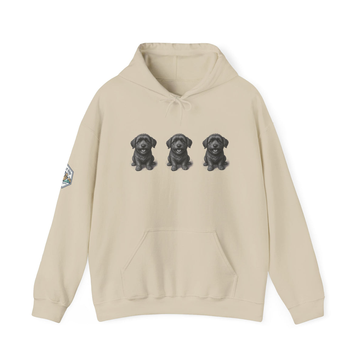 Three Schnoodle Puppies Hoodie