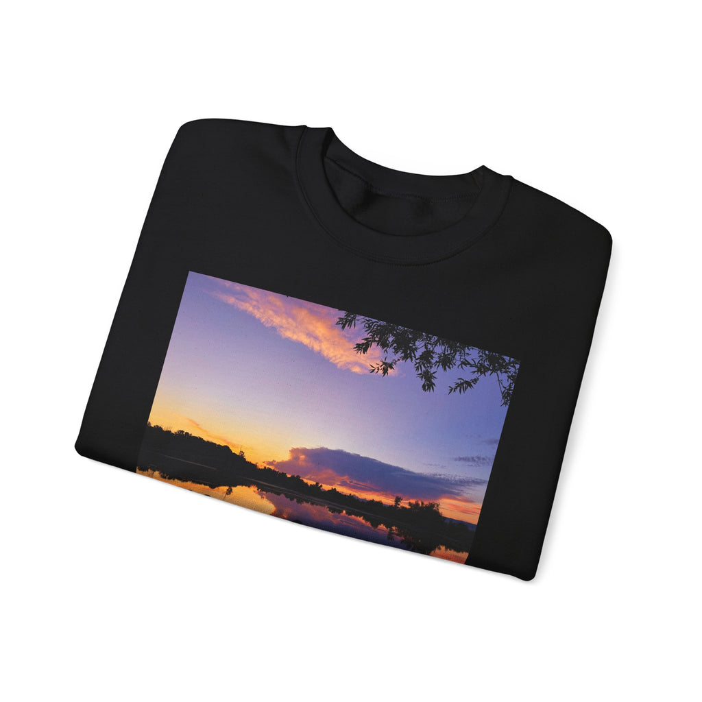 Ellensburg Sunset Lake Landscape Crewneck Sweatshirt