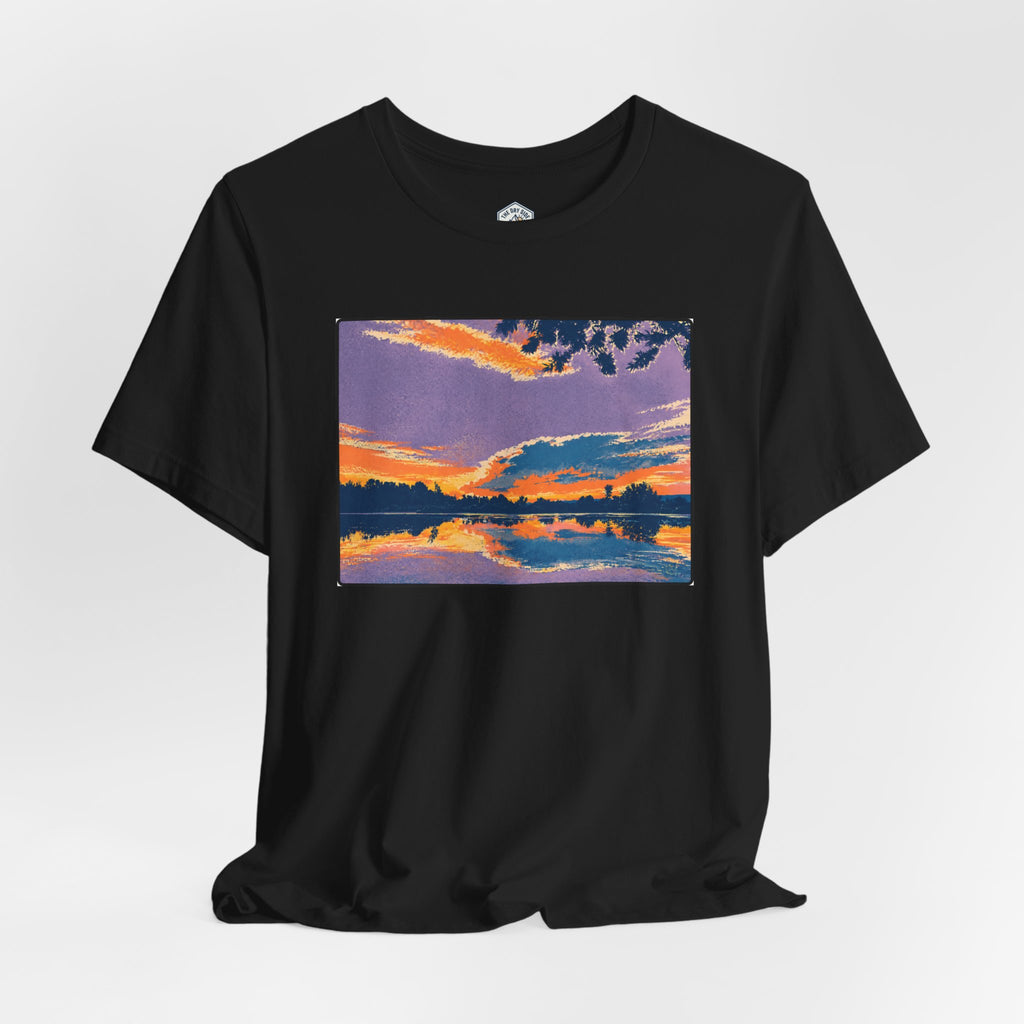 Retro Ellensburg Ringer Loop Sunset T-Shirt
