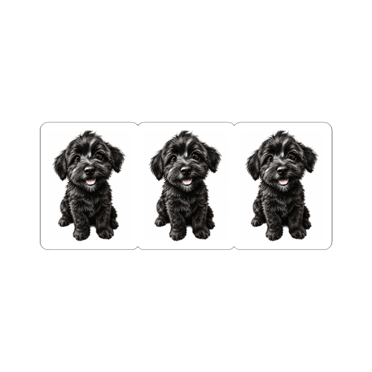 Schnoodle Puppy Kiss-Cut Stickers