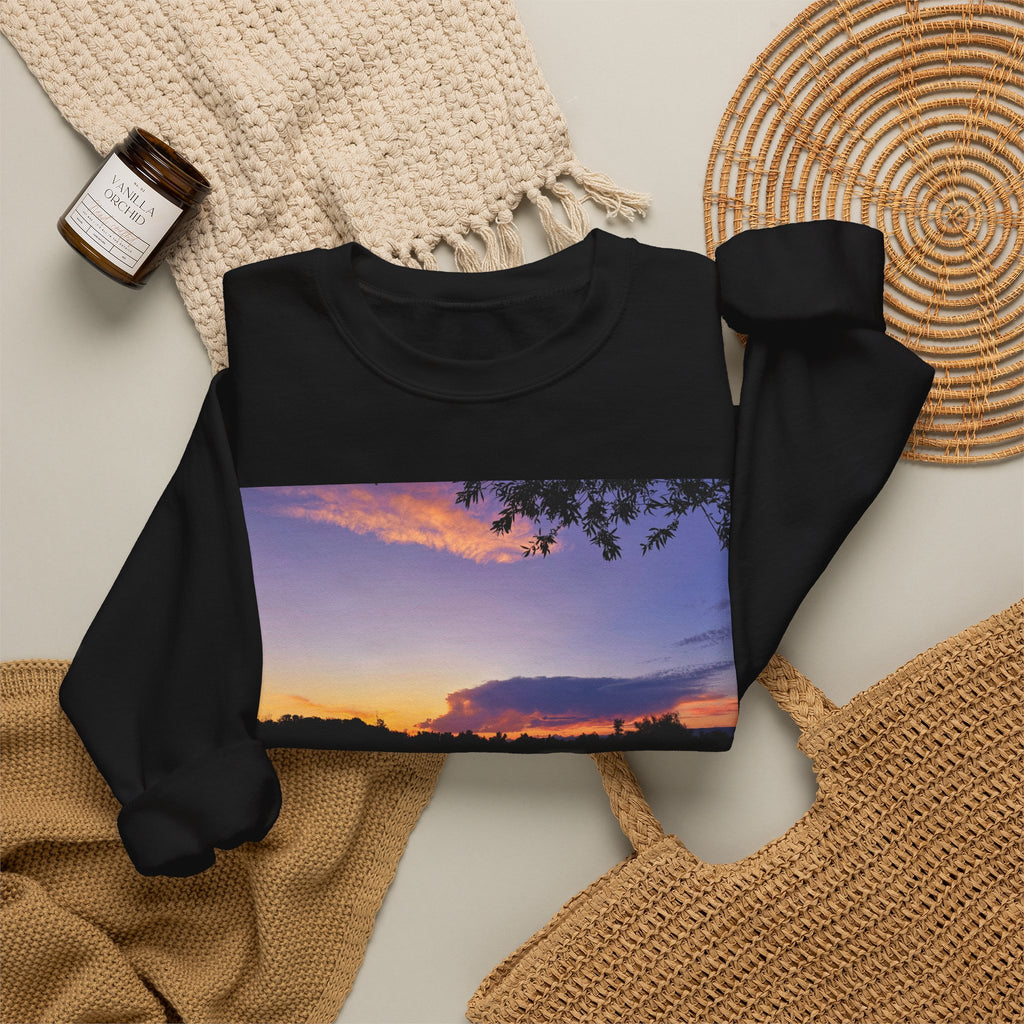 Ellensburg Sunset Lake Landscape Crewneck Sweatshirt