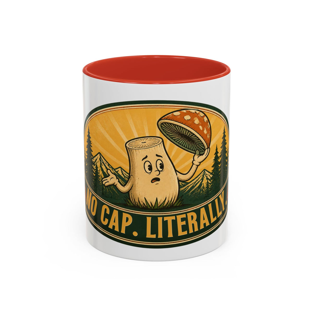 No Cap, Literally Mushroom Coffee Mug