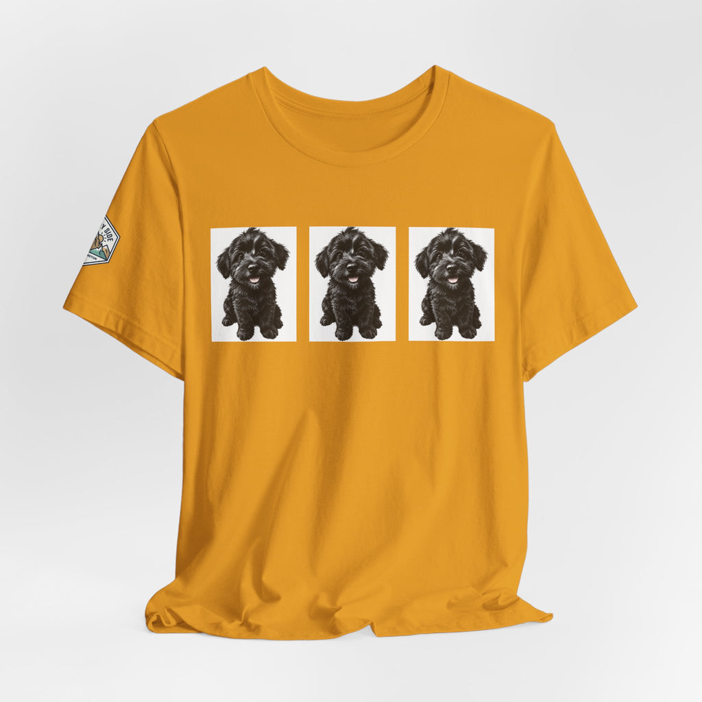 Cute Black Schnoodle Dog Graphic T-Shirt