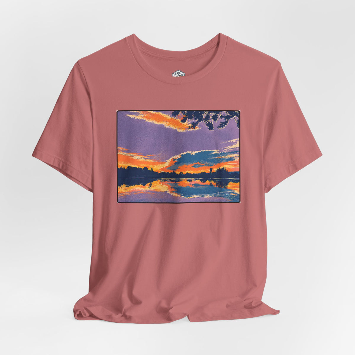 Retro Ellensburg Ringer Loop Sunset T-Shirt