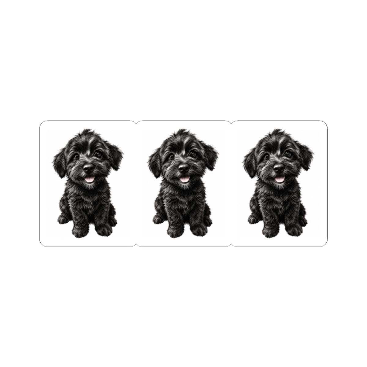 Schnoodle Puppy Kiss-Cut Stickers