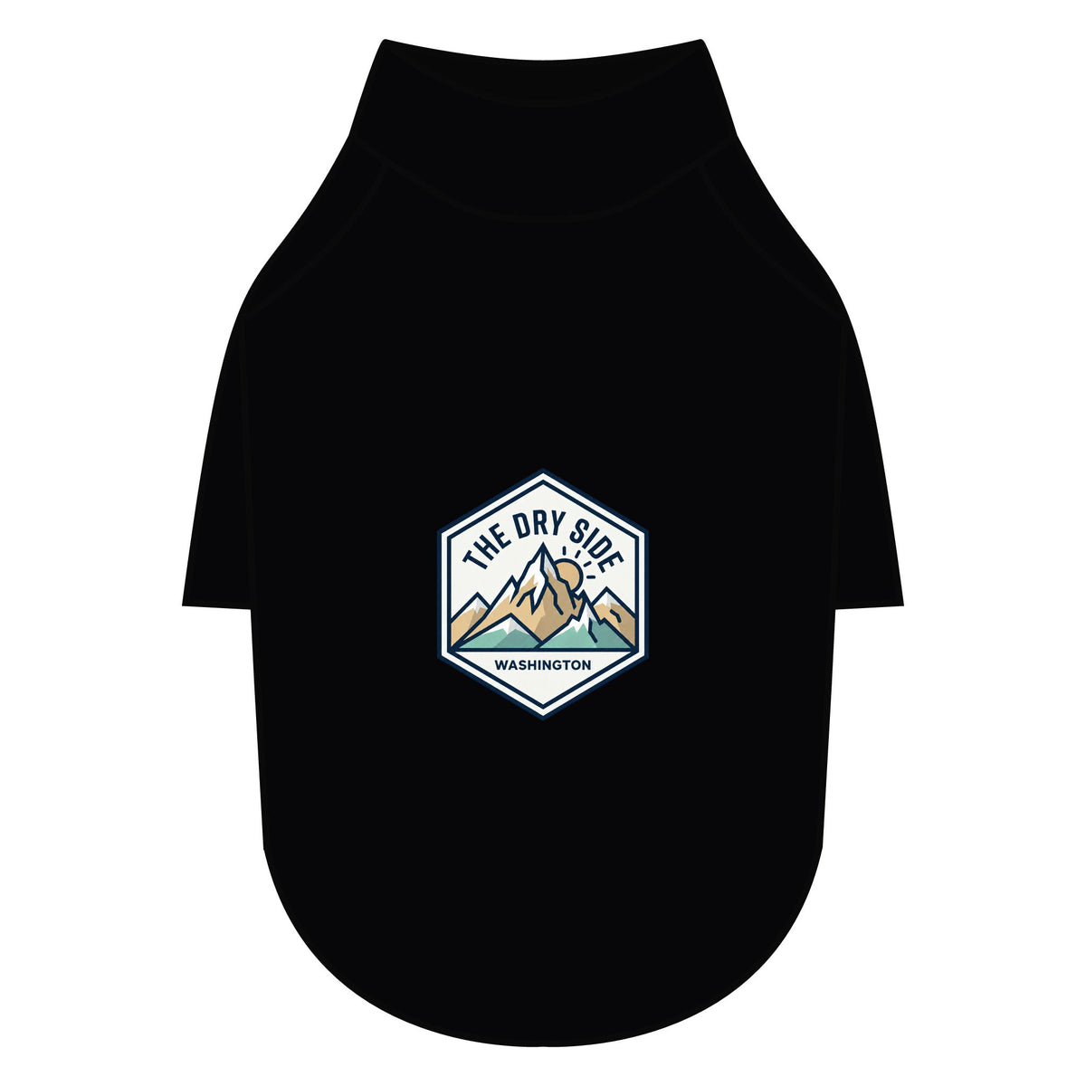 T-shirt raglan pour chien The Dry Side Washington