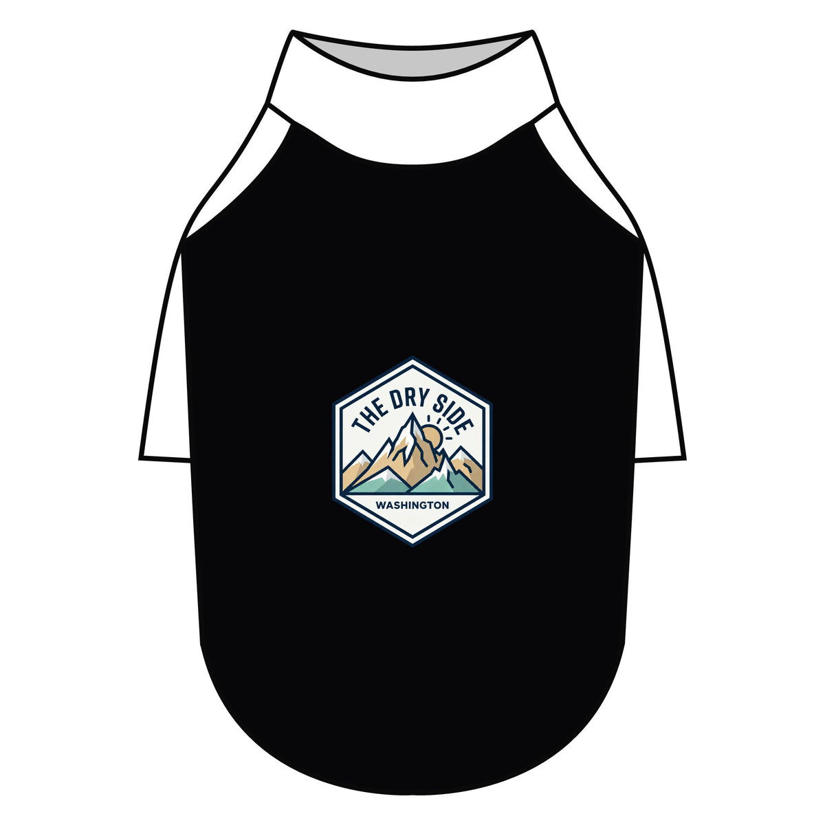 T-shirt raglan pour chien The Dry Side Washington