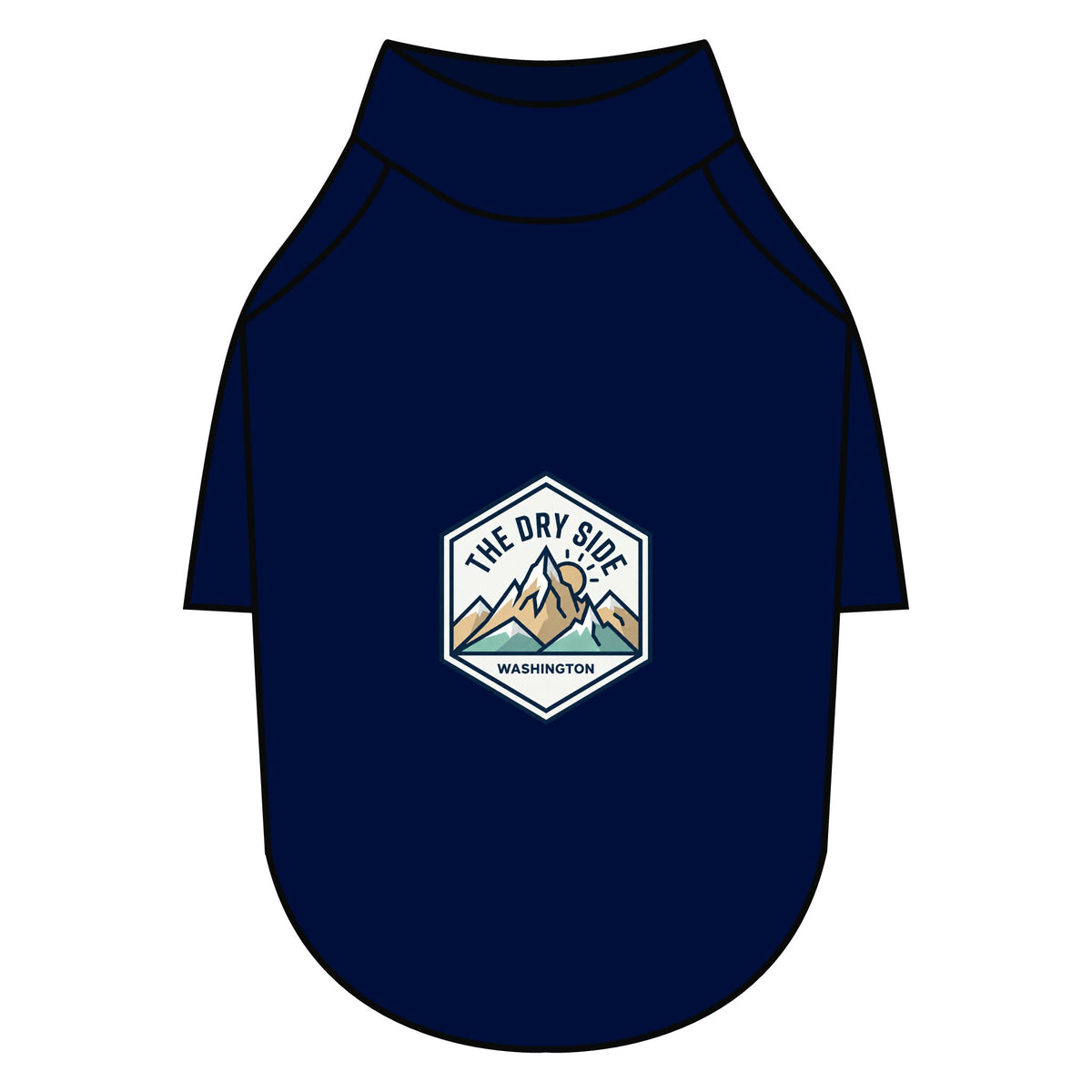 T-shirt raglan pour chien The Dry Side Washington