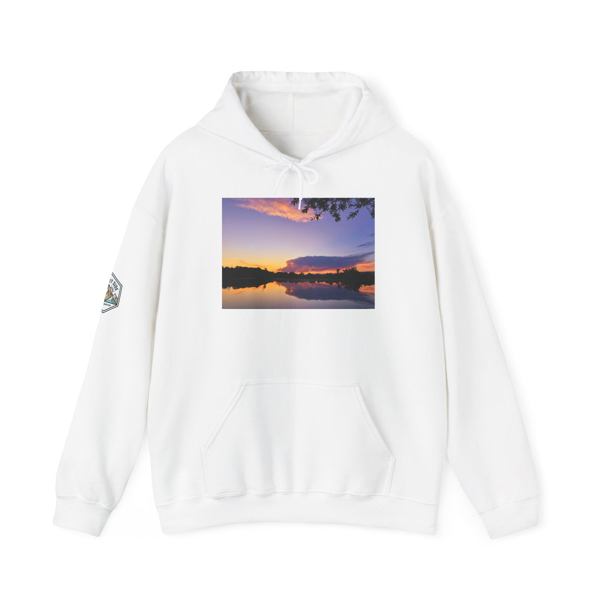 Ellensburg Sunset Fishing Pond Hoodie
