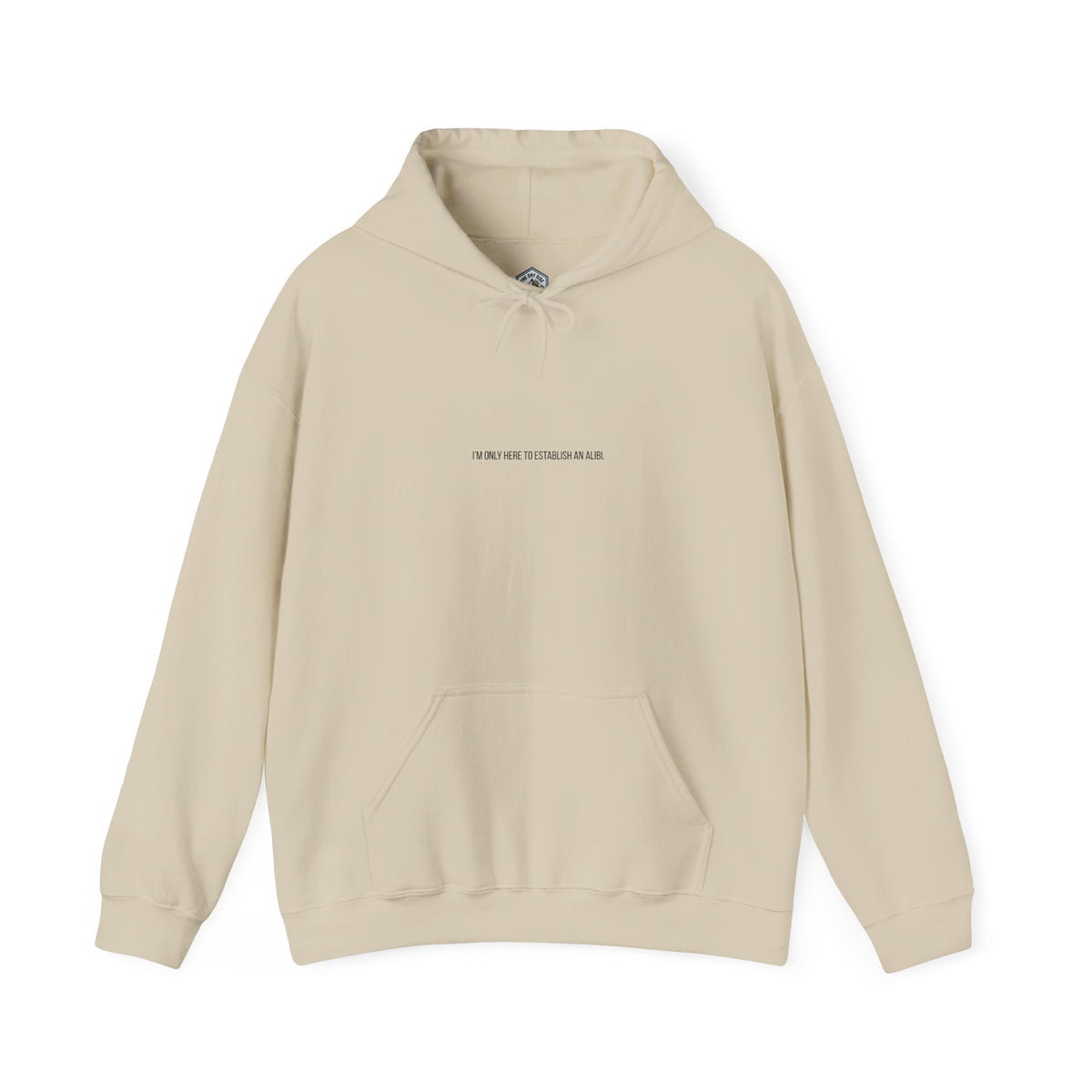 I Am Only Here for an Alibi Graphic Hoodie