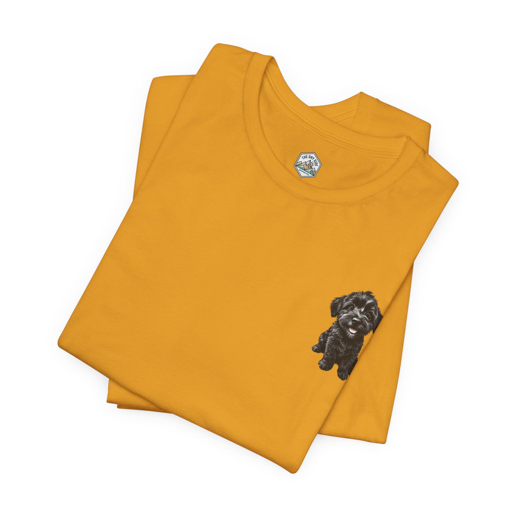 T-shirt avec un adorable chiot Schnoodle tout doux