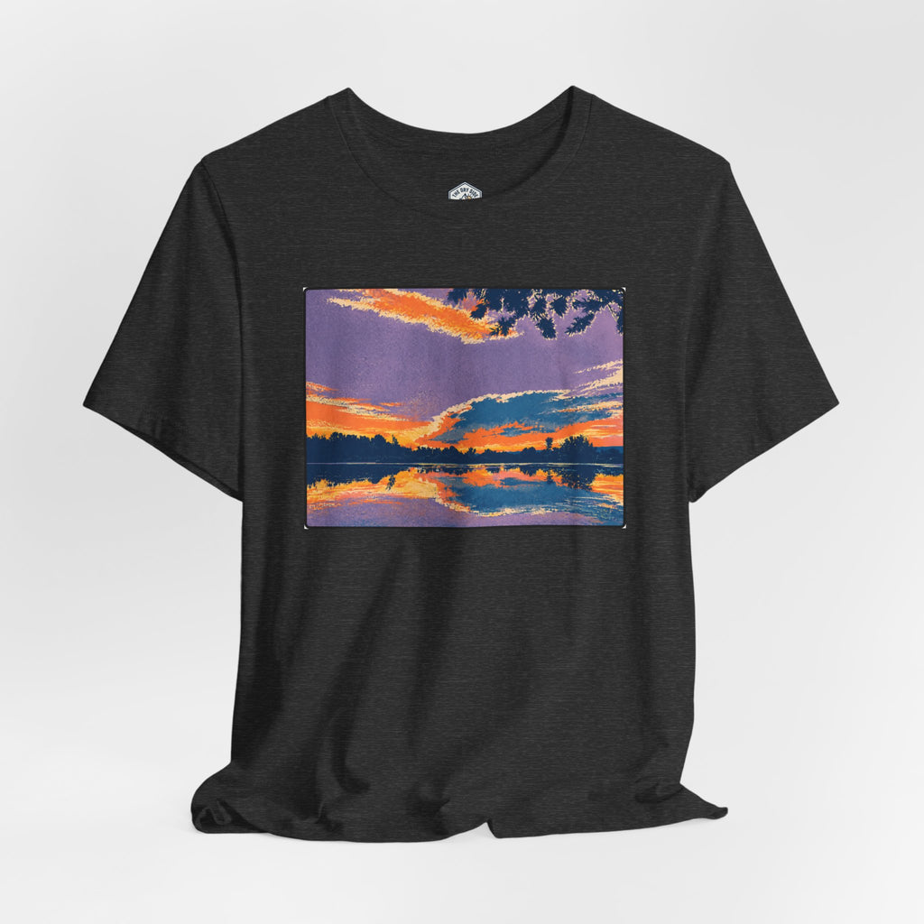 Retro Ellensburg Ringer Loop Sunset T-Shirt